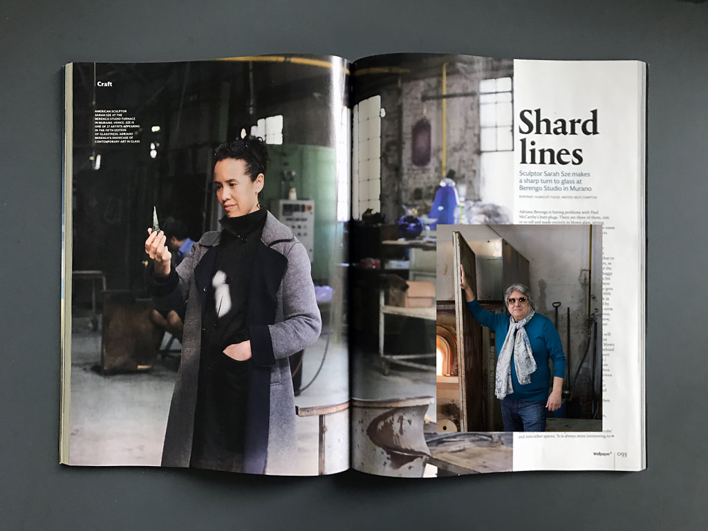 Wallpaper Sarah Sze /  Adriano Berengo, Murano 2017