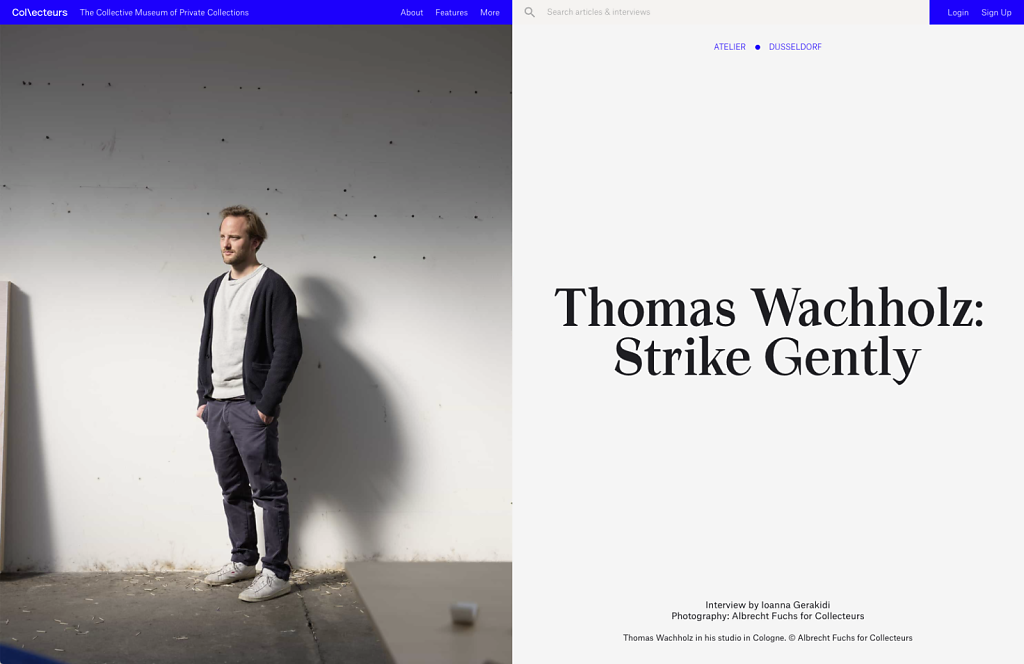 Collecteurs Atelier Thomas Wachholz Cologne 2018