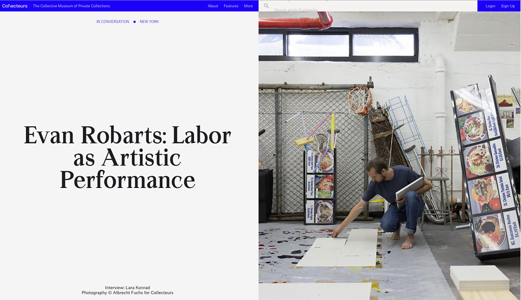 Collecteurs In Conversation Evan Robarts New York 2018