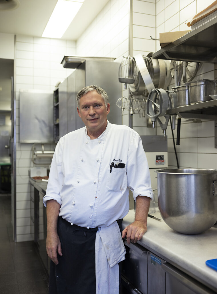 Peter Poepl, chef pâtissier at Teufelhof  Hotel, Basel 2021